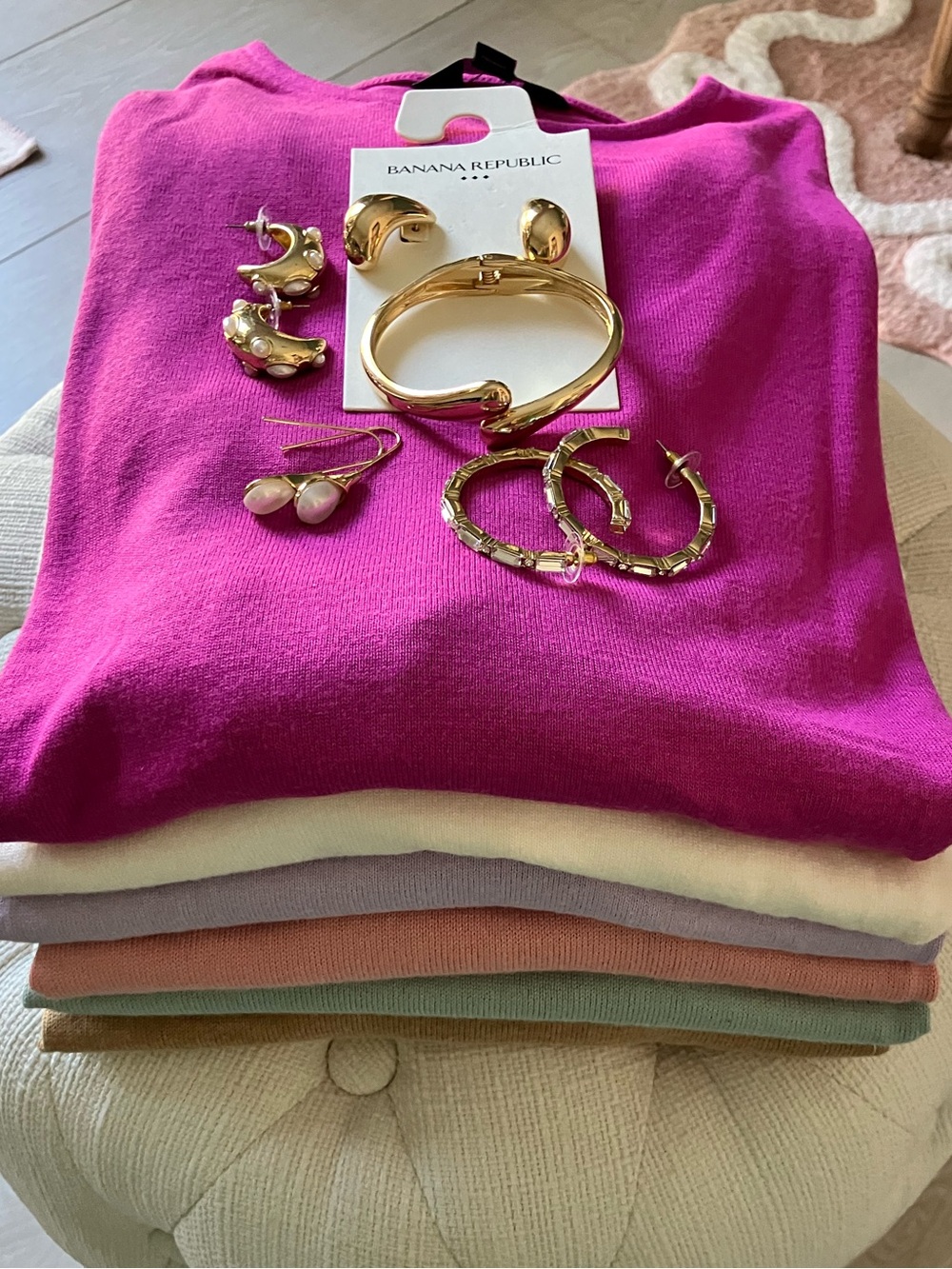 New Banana Republic Size S Workwear Sweater & Jewelry Lot - 11 Pieces NWT